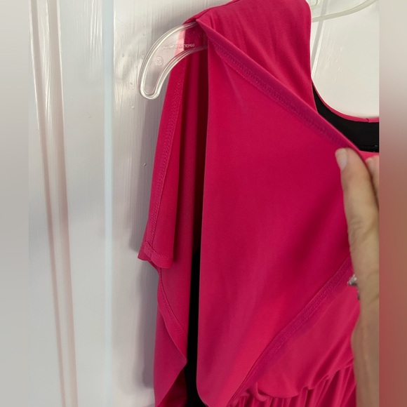 Valerie Bertinelli Pink Dolman Sleeve Sheath Dress Size 10 - Picture 5 of 10